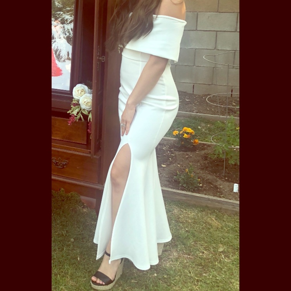 White Bridesmaids Dress